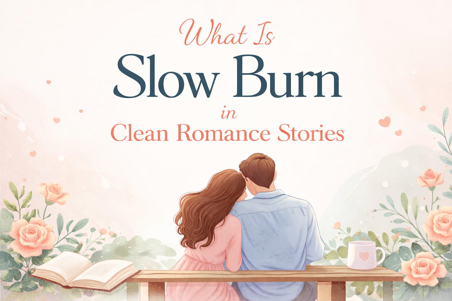 What is slow burn in clean romance stories?